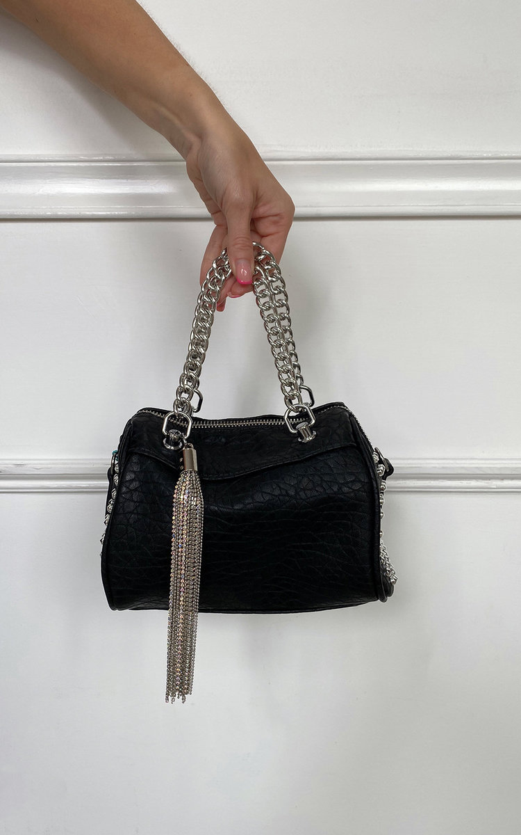Rylie Studded with Chain Detail Handbag Thumbnail Rylie Studded with Chain Detail Handbag Thumbnail