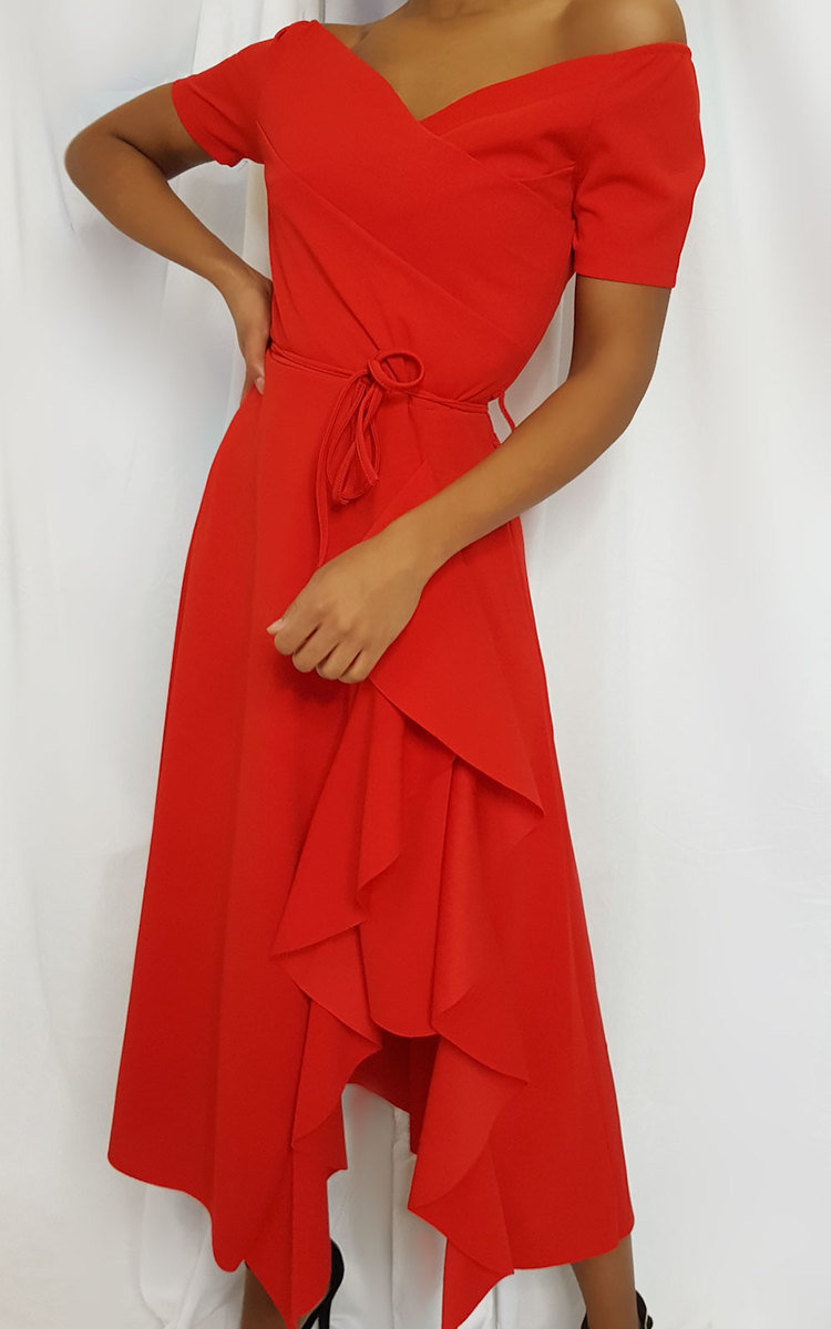 Safia Frill Wrap Dress Thumbnail Safia Frill Wrap Dress Thumbnail