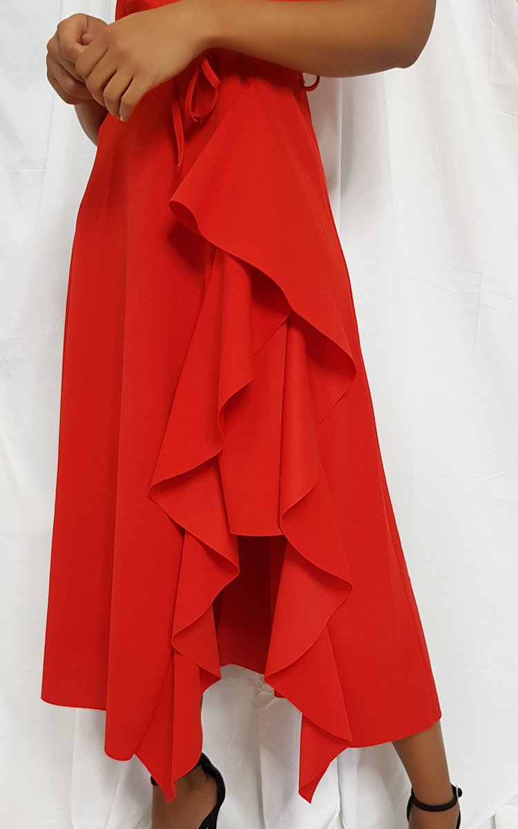 Safia Frill Wrap Dress Thumbnail Safia Frill Wrap Dress Thumbnail