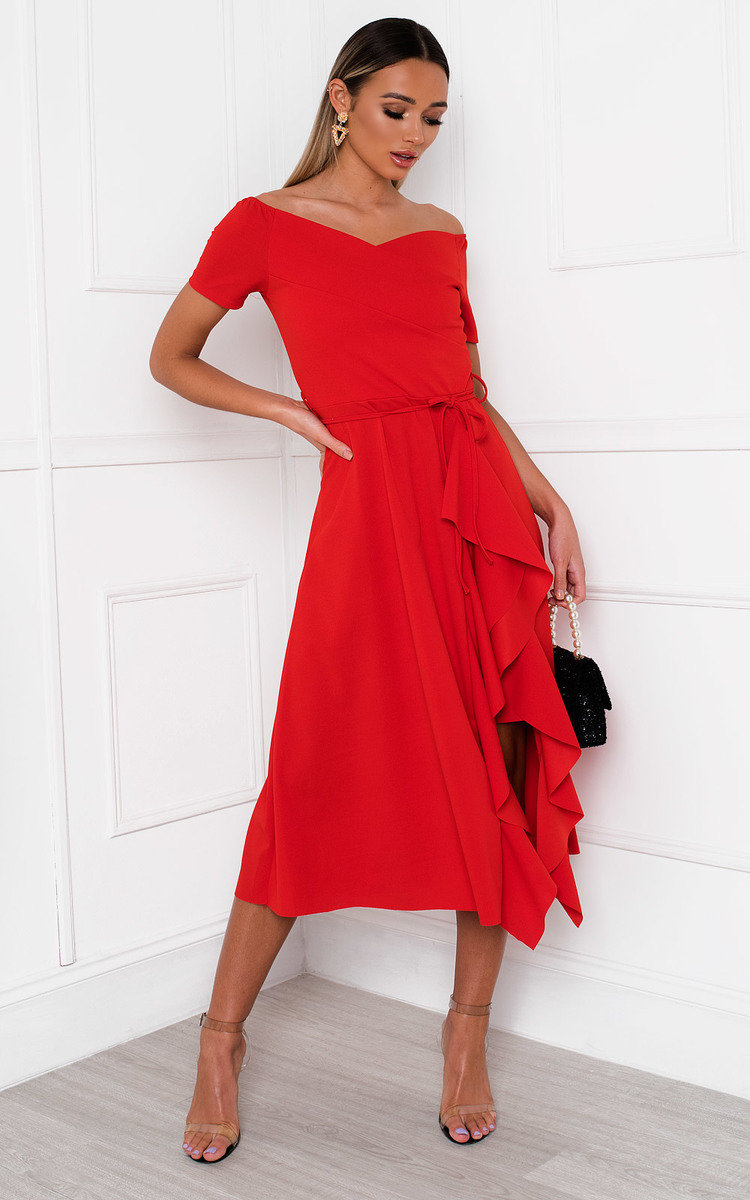 Safia Frill Wrap Dress