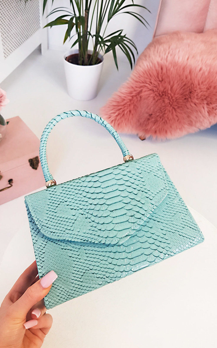 Sandy Croc Print Handbag Thumbnail