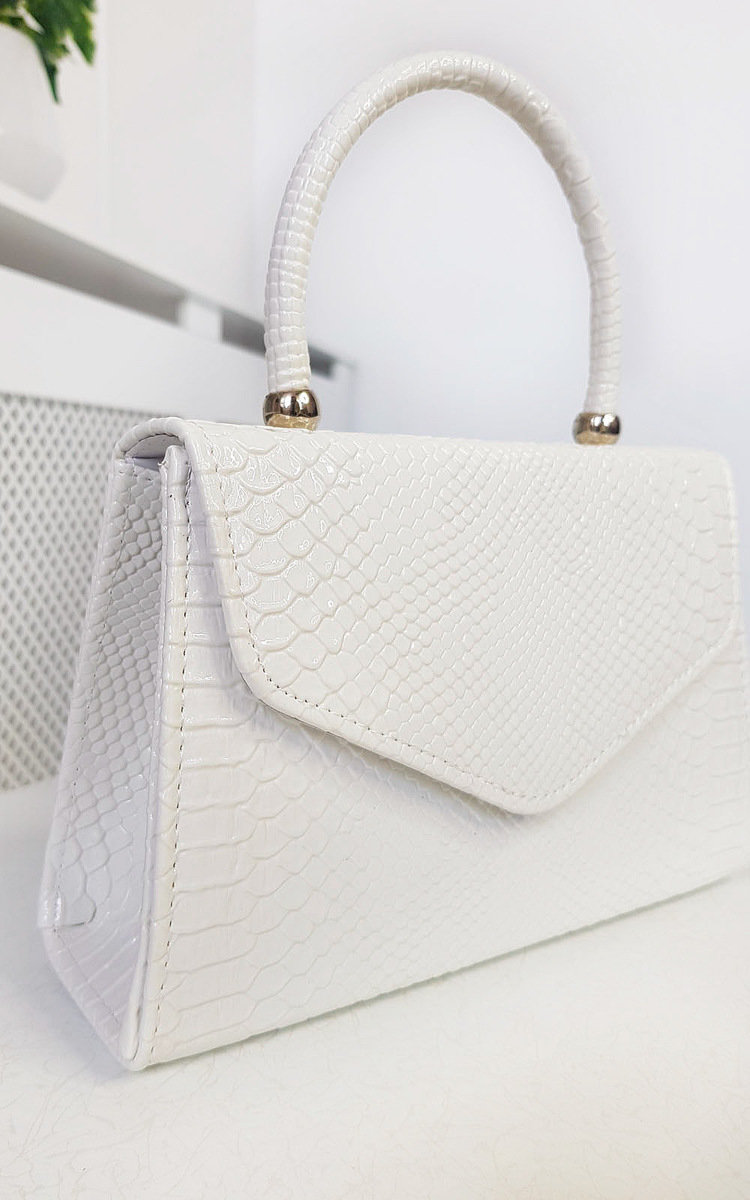 Sandy Croc Print Handbag Thumbnail