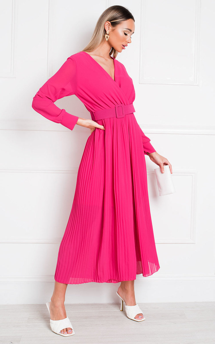 Sara Belted Pleated Jumpsuit Thumbnail Sara Belted Pleated Jumpsuit Thumbnail