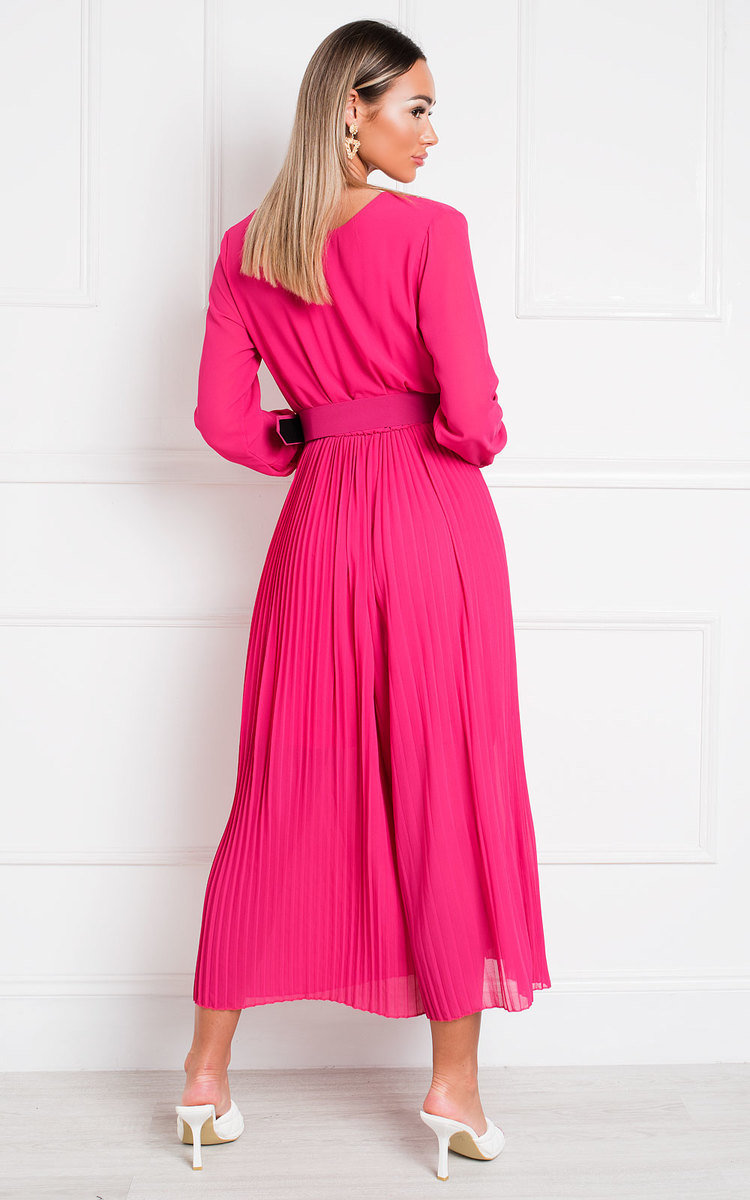 Sara Belted Pleated Jumpsuit Thumbnail