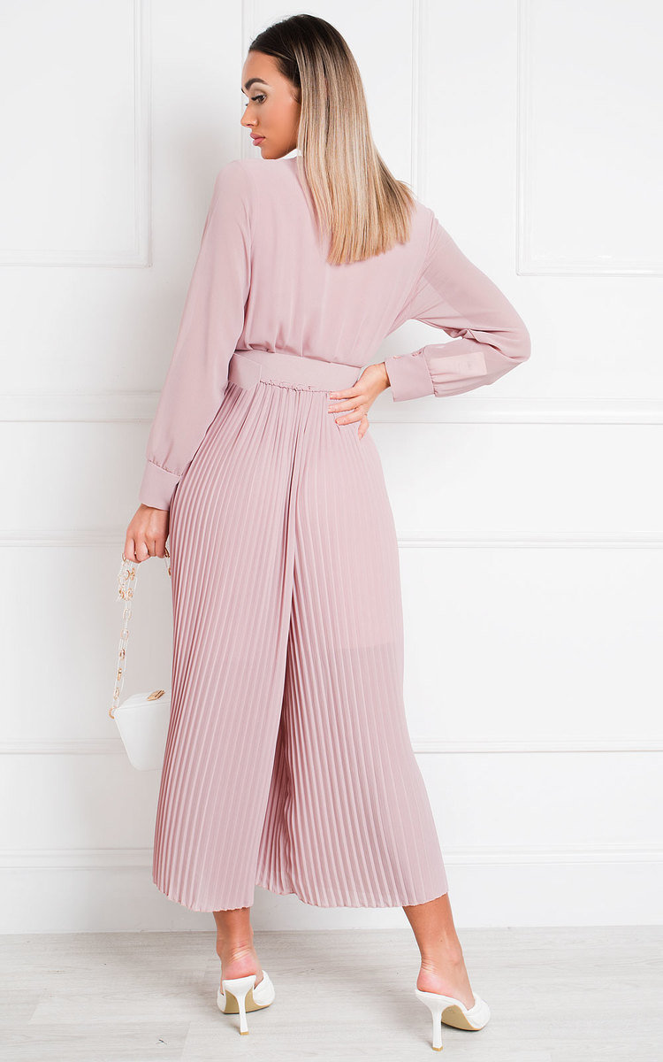 Sara Belted Pleated Jumpsuit Thumbnail