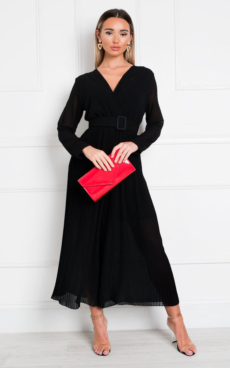 Sara Belted Pleated Jumpsuit Thumbnail Sara Belted Pleated Jumpsuit Thumbnail