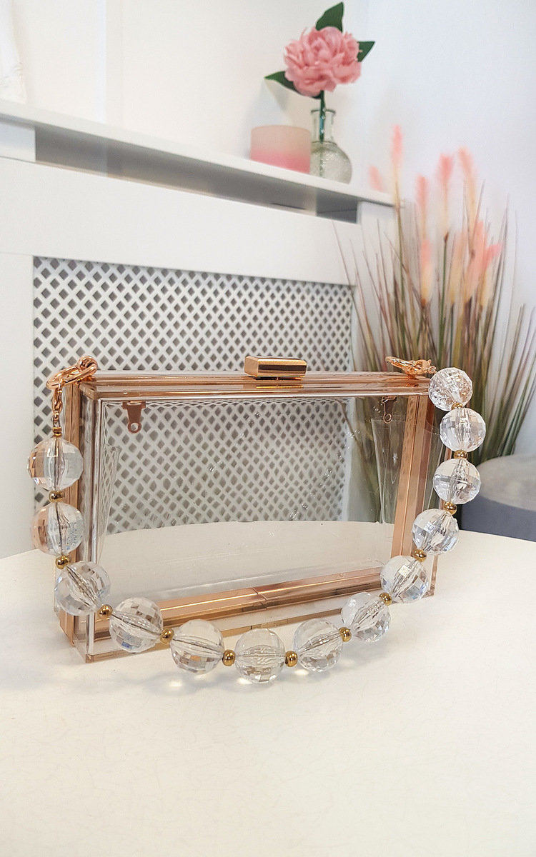 Sasha Clear Boxy Clutch Bag Thumbnail Sasha Clear Boxy Clutch Bag Thumbnail