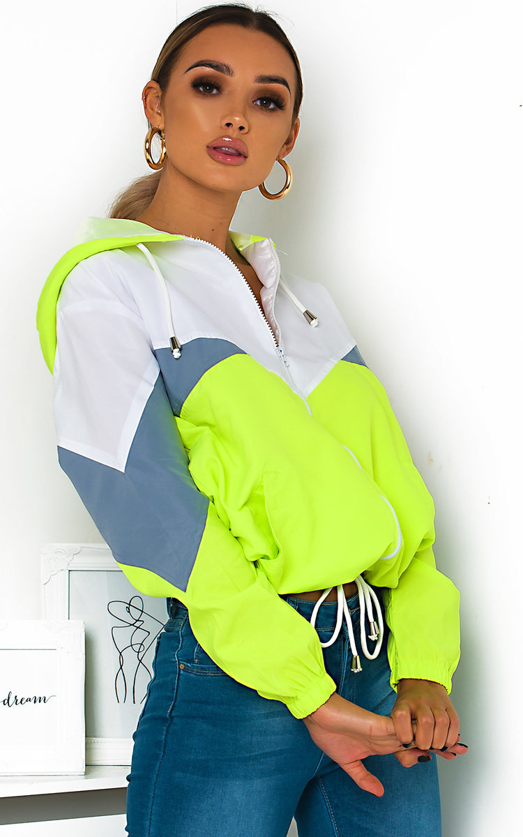 Sav Neon Sports Shell Bomber Jacket Thumbnail