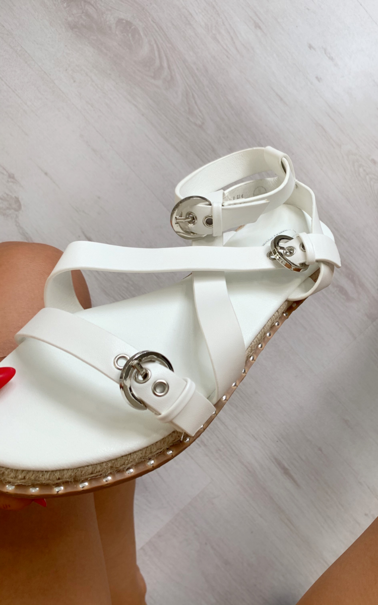 ikrush white sandals