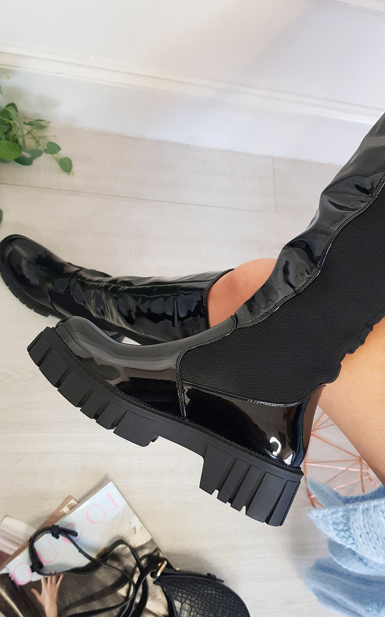 Serena Chunky Knee High Boots Thumbnail Serena Chunky Knee High Boots Thumbnail