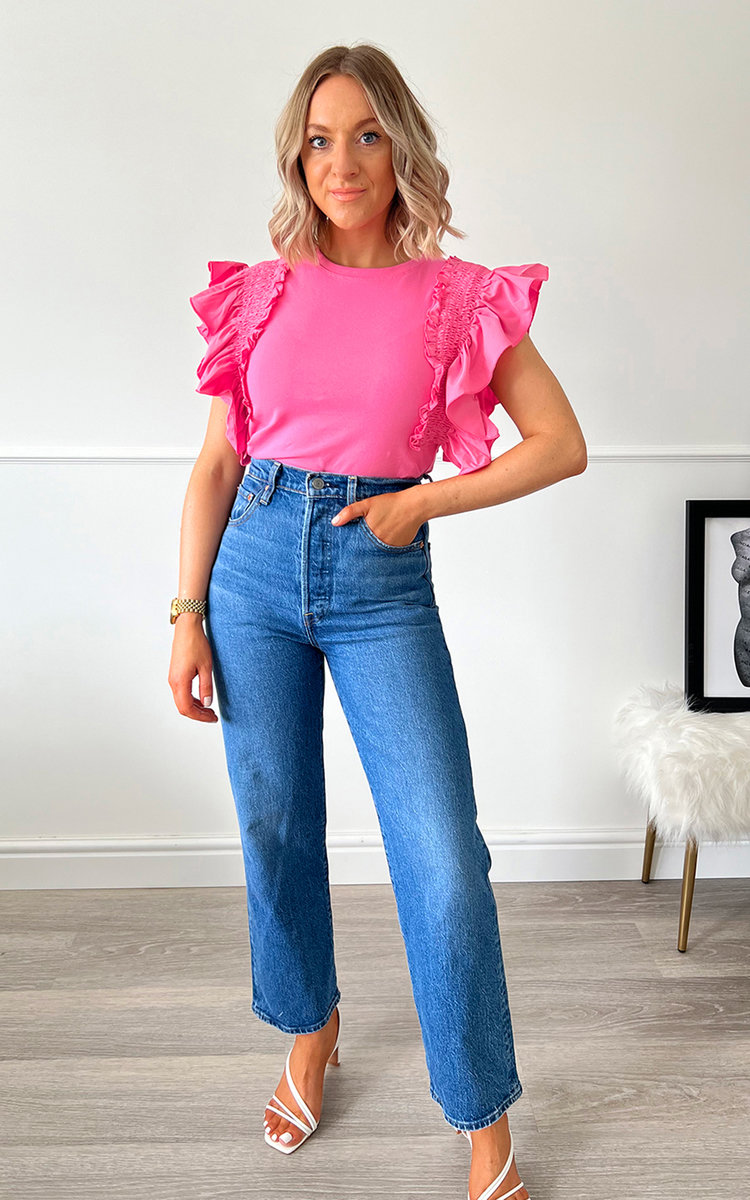 Serenity Ruffle Shoulder Blouse Thumbnail