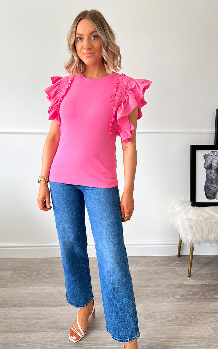 Serenity Ruffle Shoulder Blouse Thumbnail Serenity Ruffle Shoulder Blouse Thumbnail