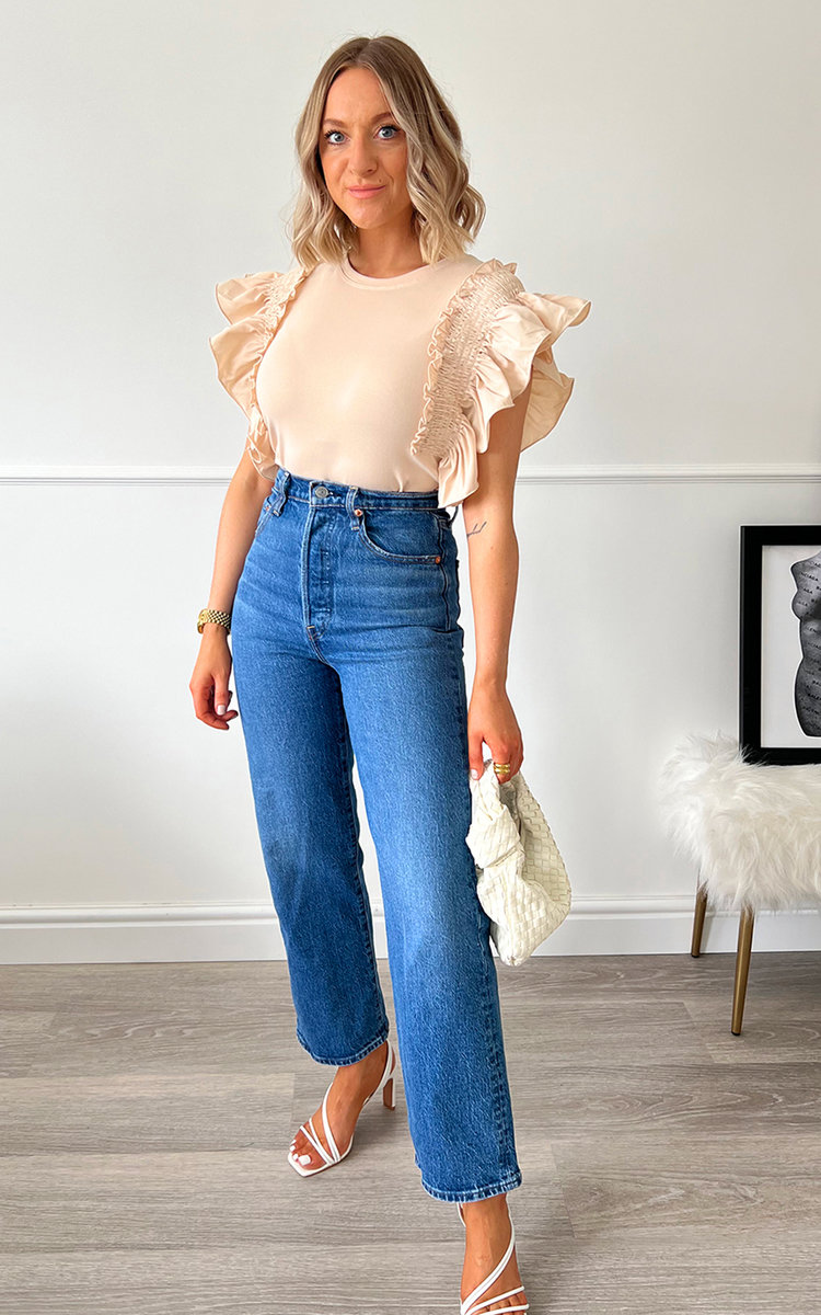 Serenity Ruffle Shoulder Blouse