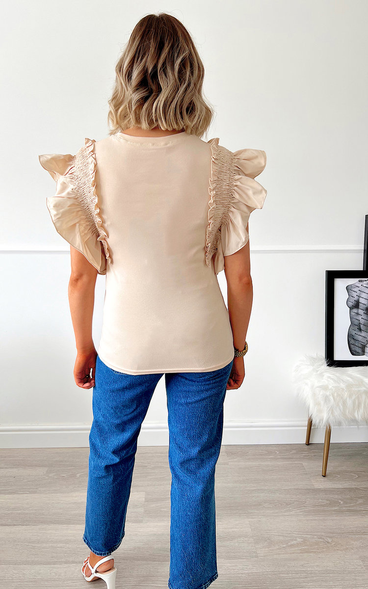 Serenity Ruffle Shoulder Blouse Thumbnail Serenity Ruffle Shoulder Blouse Thumbnail