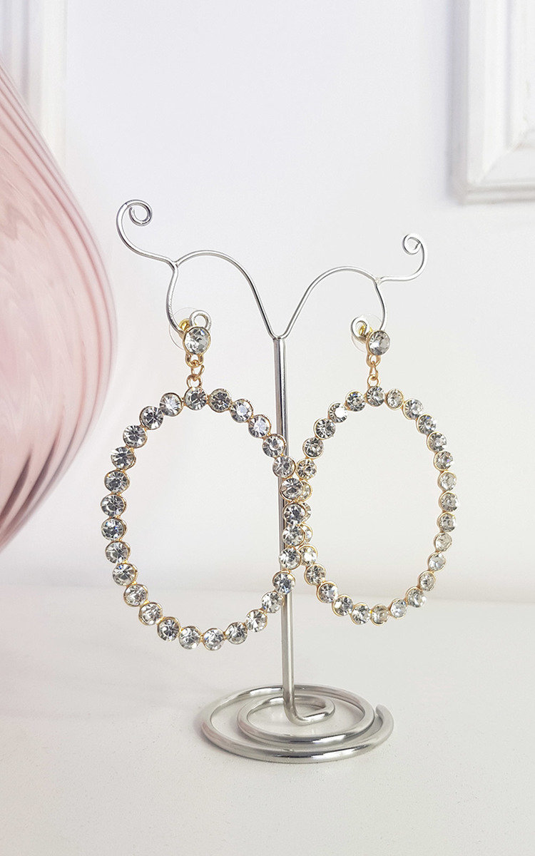 Silvia Diamante Hoop Earrings