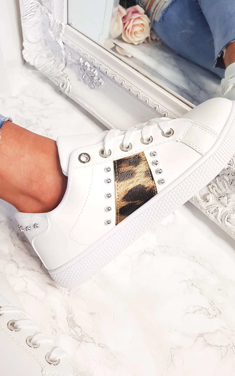 Simone Leopard Stripe Trainers Simone Leopard Stripe Trainers