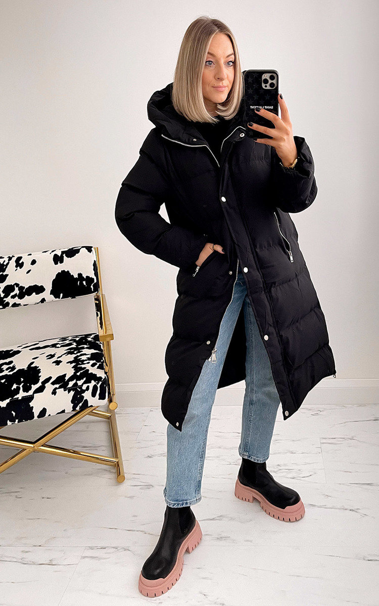 Skye Puffer Coat with Collar