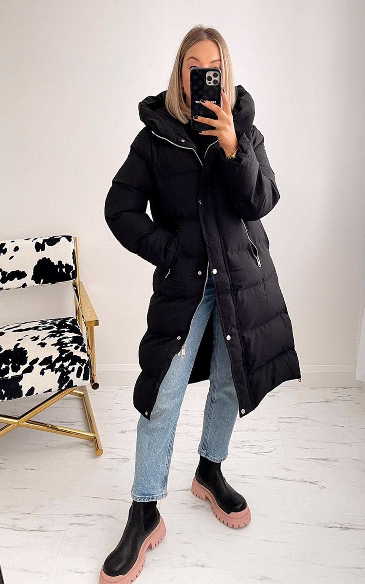 Skye Puffer Coat with Collar Thumbnail