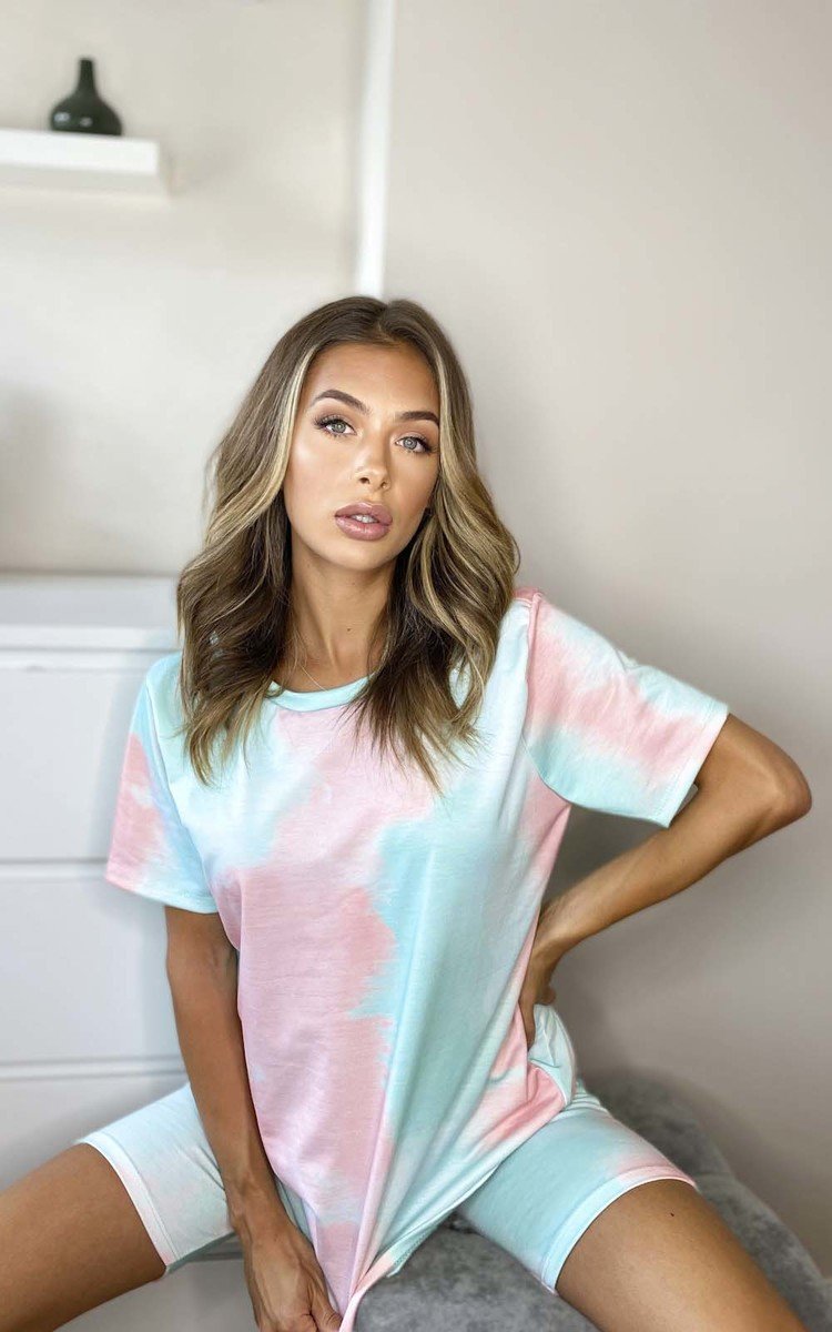 Soph Tie Dye Cycle Shorts & Top Co-ord Thumbnail Soph Tie Dye Cycle Shorts & Top Co-ord Thumbnail