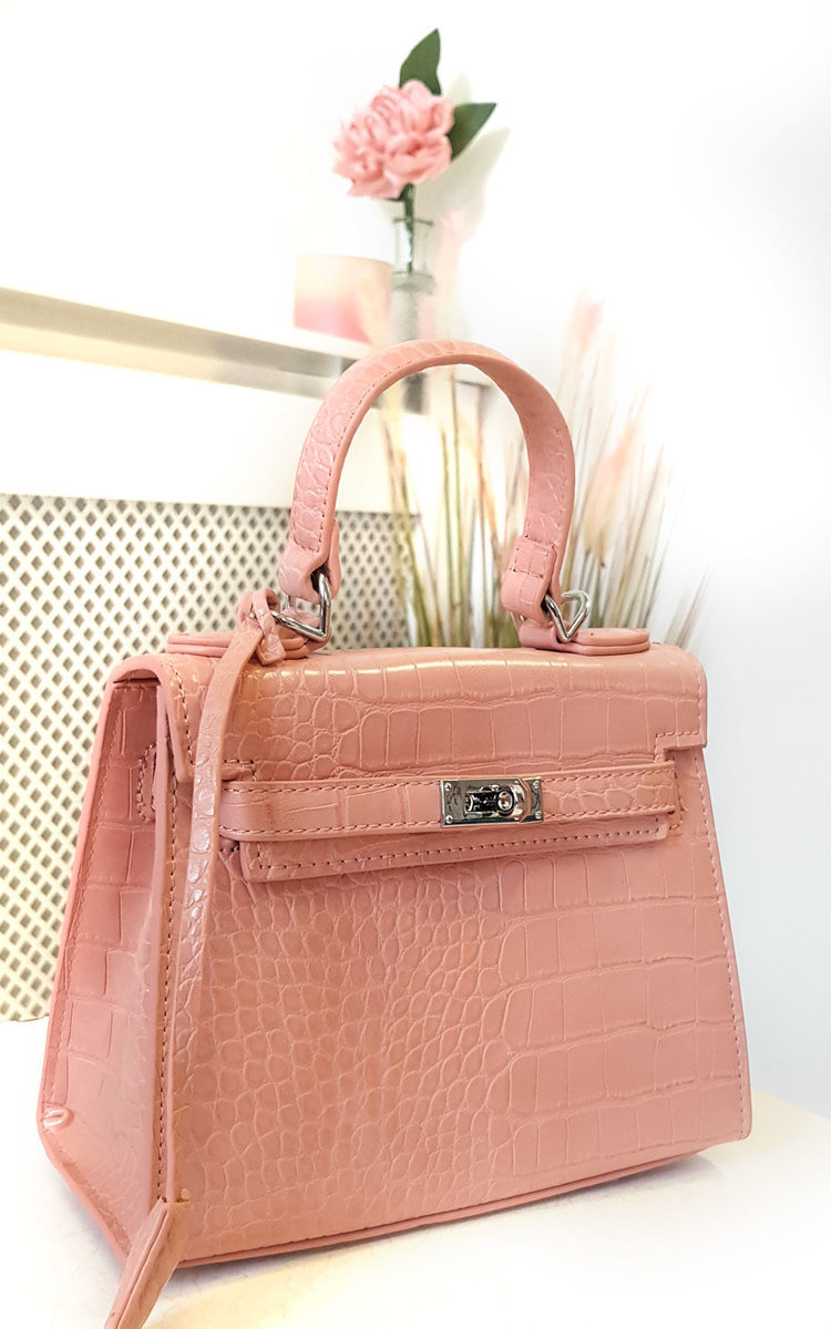 Sophia Croc Print Handbag Thumbnail