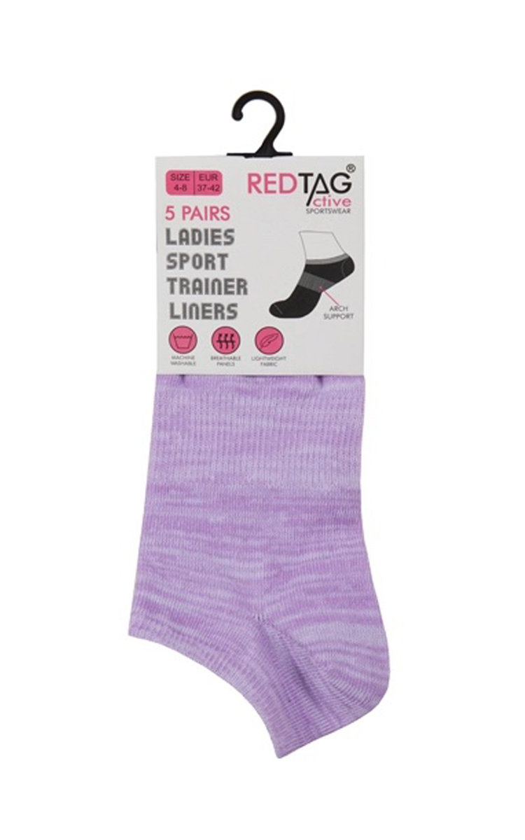 Sports Trainer Liner Socks Multi Pack