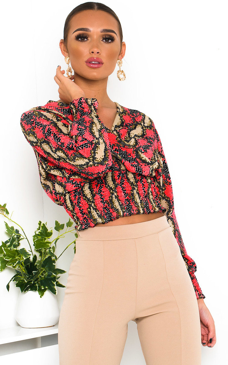 Stacey Cross Over Chiffon Blouse  Thumbnail