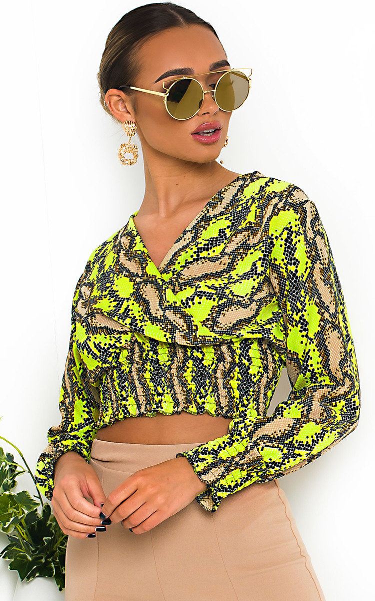 Stacey Cross Over Chiffon Blouse Stacey Cross Over Chiffon Blouse