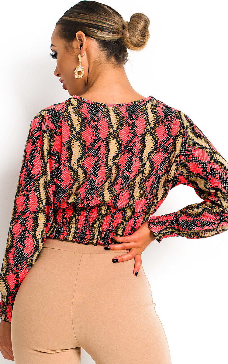 Stacey Cross Over Chiffon Blouse 