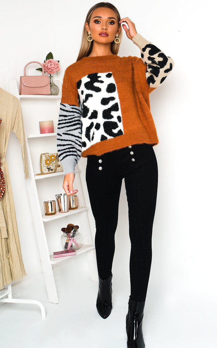 Stassi Multi Print Jumper Stassi Multi Print Jumper