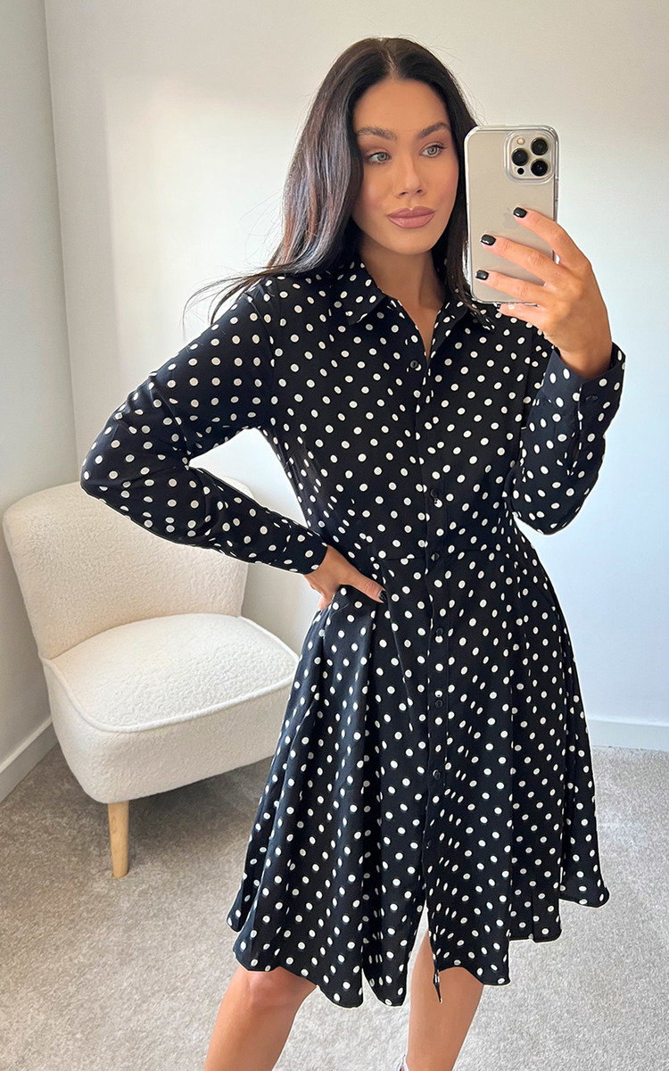 Stella Polka Dot Skater Dress Stella Polka Dot Skater Dress