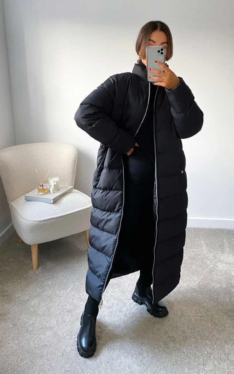 Steph Padded Longline Puffer Jacket Thumbnail