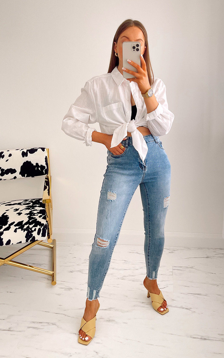 Steph Ripped Skinny Jeans Thumbnail Steph Ripped Skinny Jeans Thumbnail
