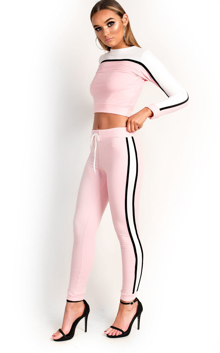 Stila Stripe Cropped Tracksuit Thumbnail Stila Stripe Cropped Tracksuit Thumbnail