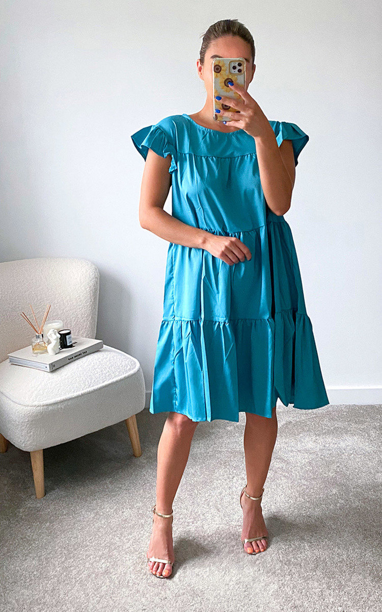 Tabitha Tiered Ruffle Sleeve Dress