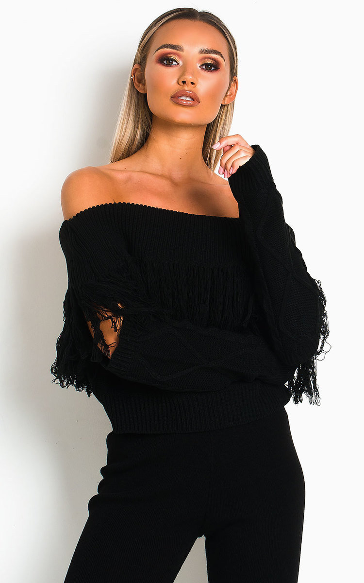 Tallie Off Shoulder Knitted Jumper Thumbnail Tallie Off Shoulder Knitted Jumper Thumbnail