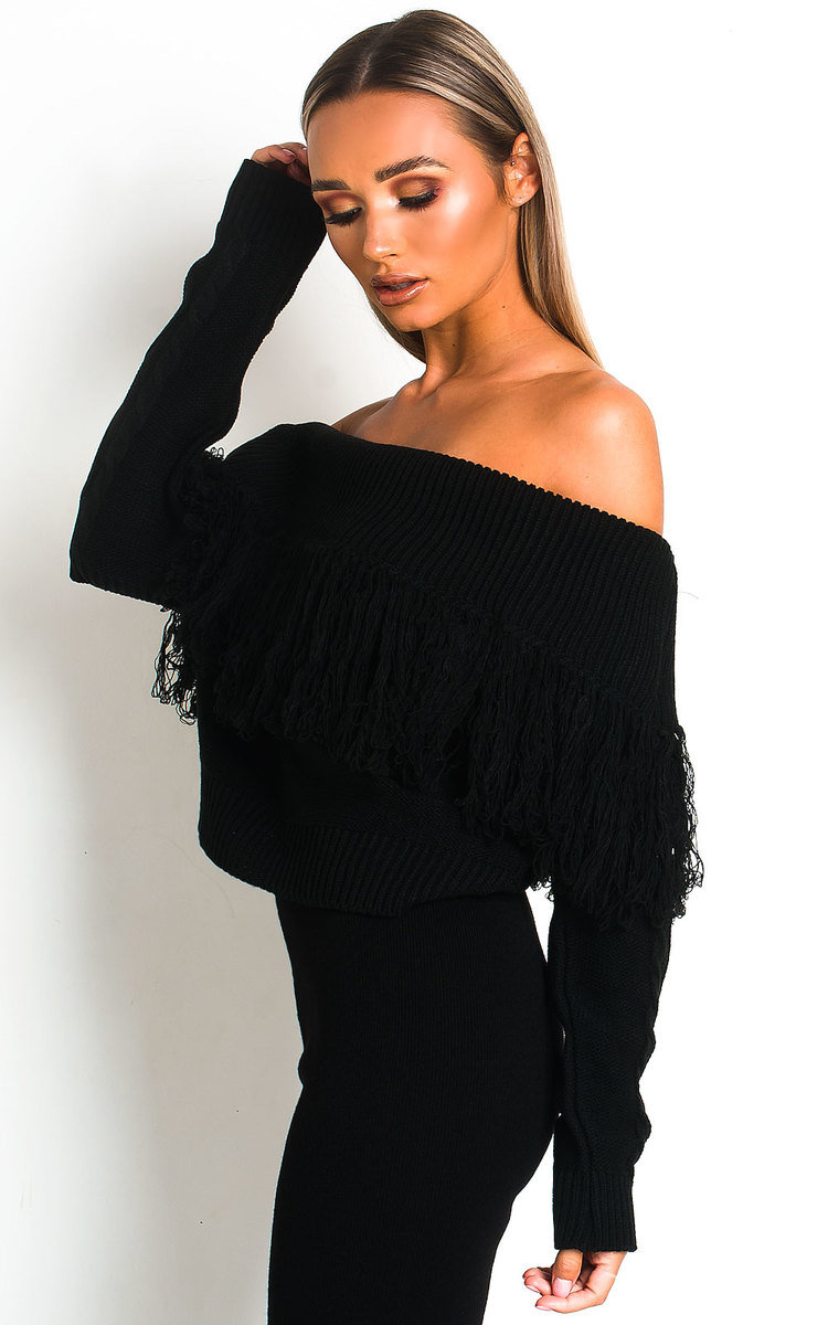 Tallie Off Shoulder Knitted Jumper Thumbnail Tallie Off Shoulder Knitted Jumper Thumbnail