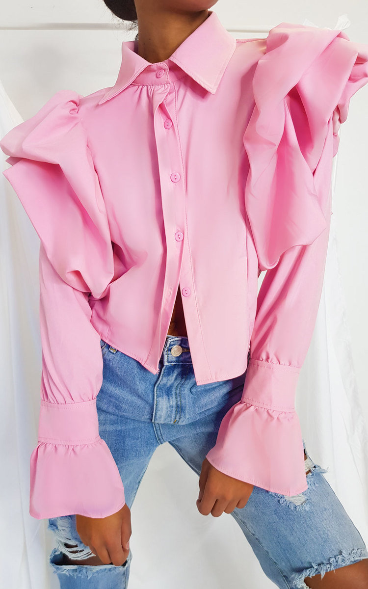 Tallulah Puff Sleeve Blouse Top Tallulah Puff Sleeve Blouse Top