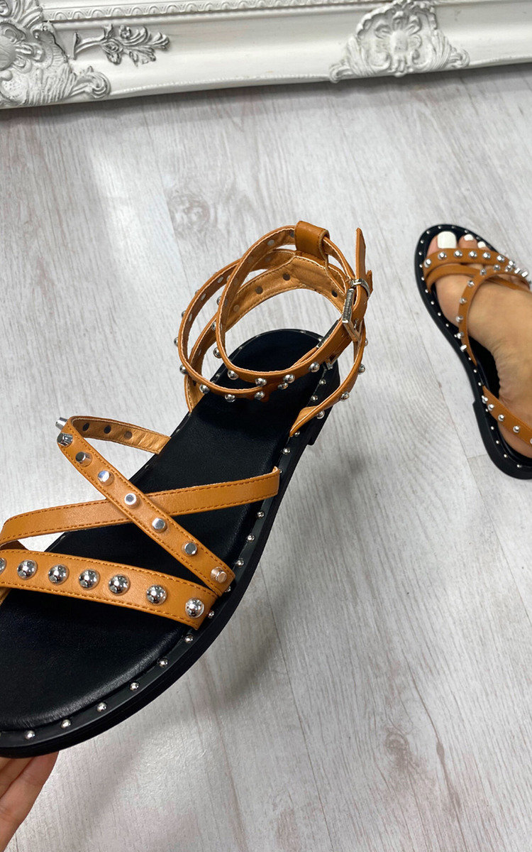 Tallulah Studded Strappy Sandals Thumbnail Tallulah Studded Strappy Sandals Thumbnail