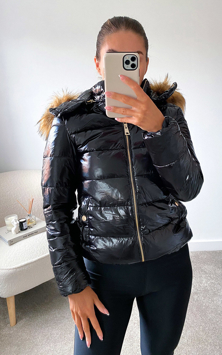 Tay Jacket with Faux Fur Hood Tay Jacket with Faux Fur Hood