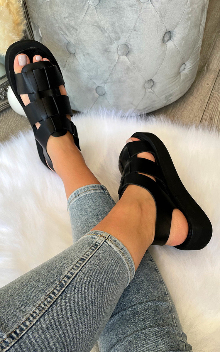 Tegan Strappy Chunky Sandals Thumbnail Tegan Strappy Chunky Sandals Thumbnail