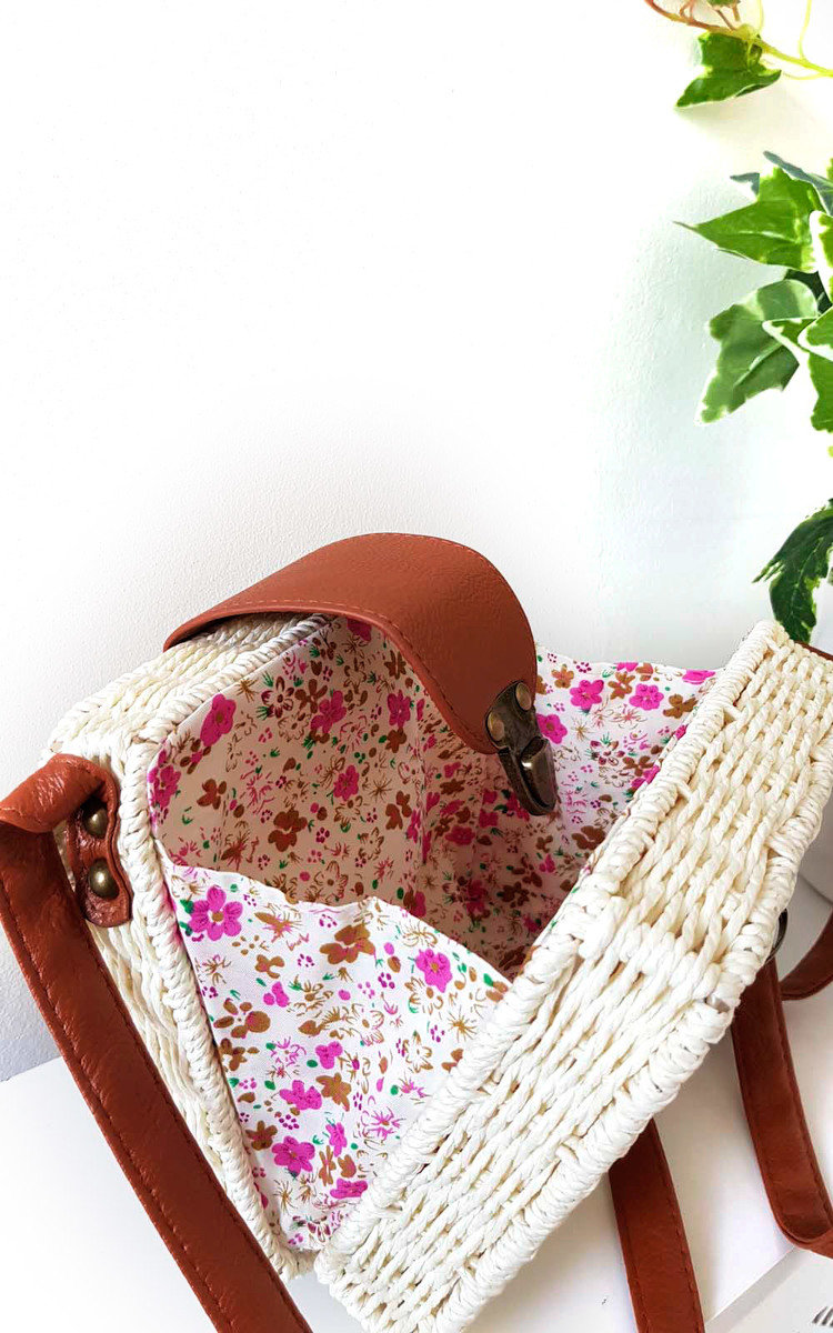 Teo Straw Box Handbag Thumbnail Teo Straw Box Handbag Thumbnail