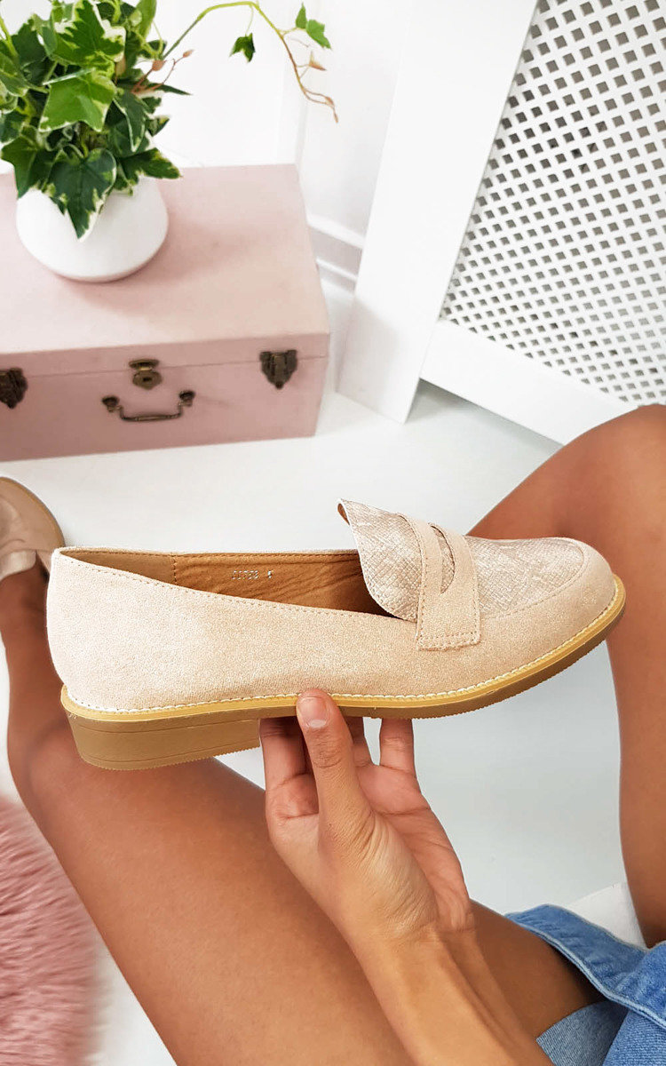 Terri Faux Suede Flat Pumps Thumbnail Terri Faux Suede Flat Pumps Thumbnail
