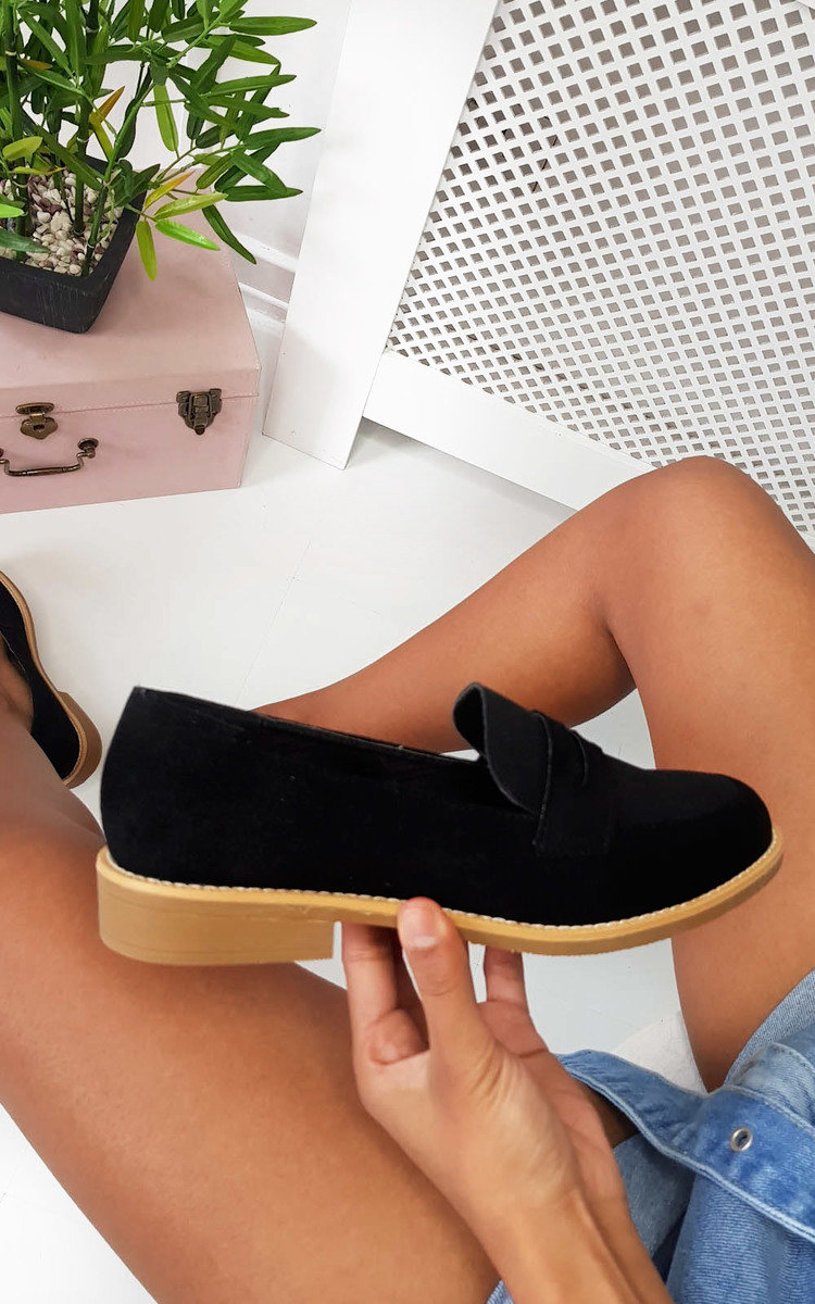 Terri Faux Suede Flat Pumps Thumbnail Terri Faux Suede Flat Pumps Thumbnail