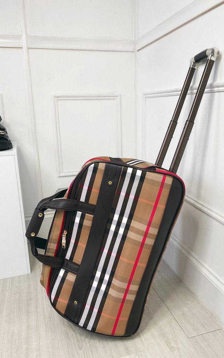 Thea Checked Print Travel Trolley Medium Bag