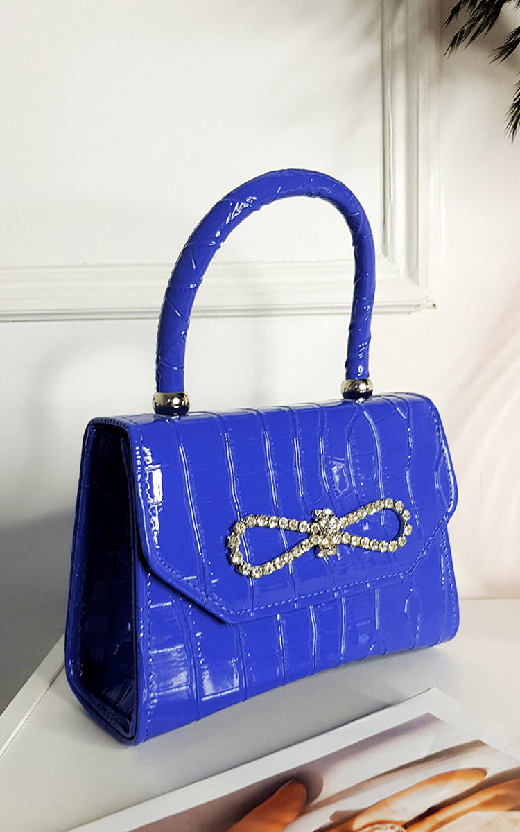Thea Fold Over Bag with Embellished Detail Thumbnail Thea Fold Over Bag with Embellished Detail Thumbnail