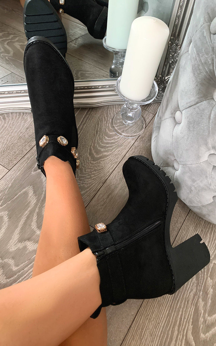 Tia Jewelled Ankle Boots Thumbnail