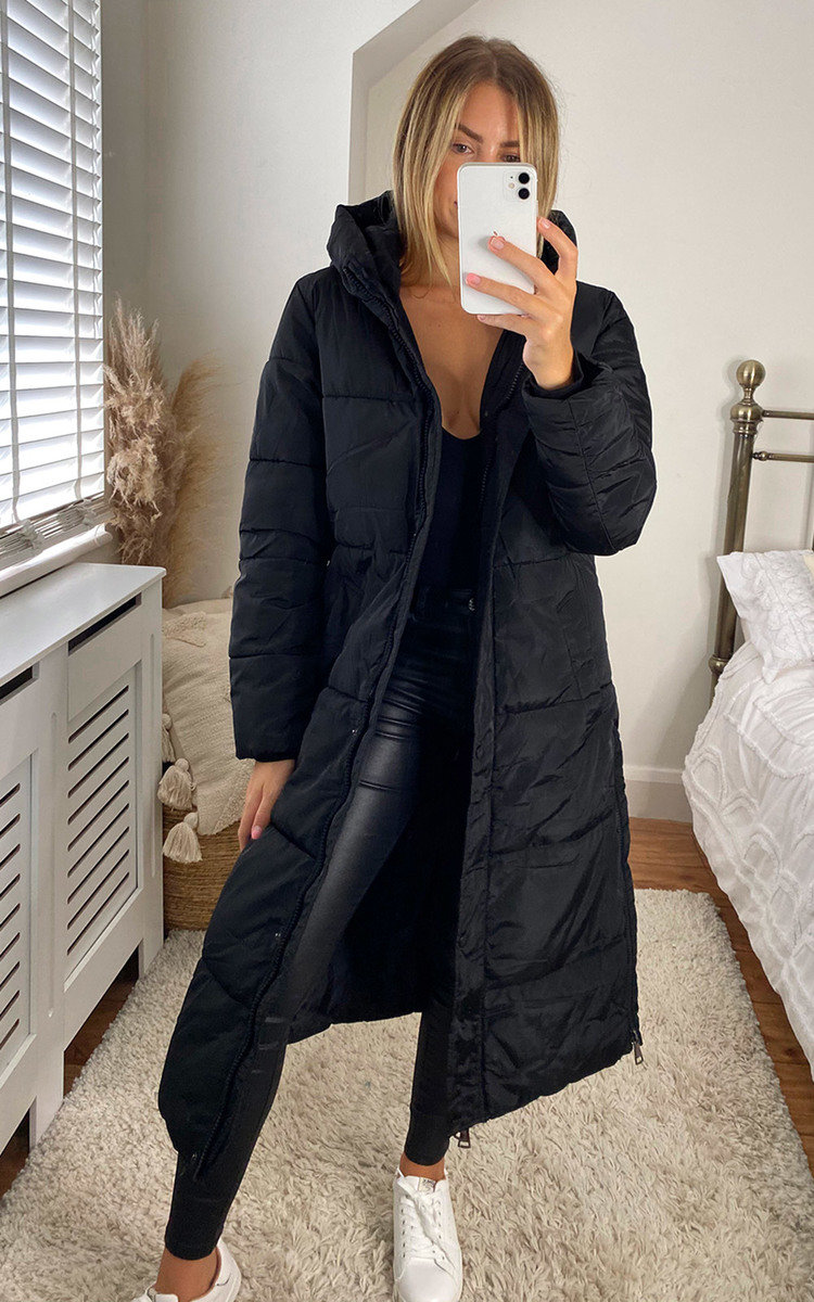 Tia Longline Hooded Puffer Jacket Tia Longline Hooded Puffer Jacket