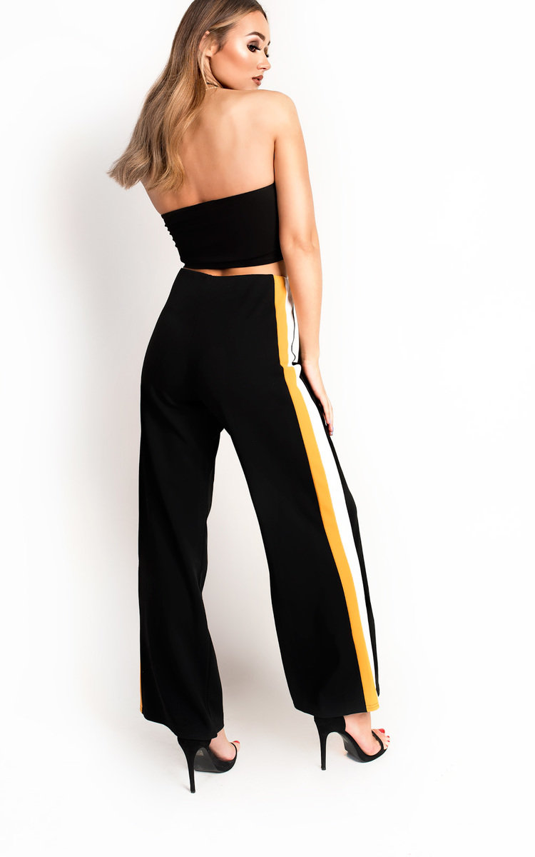 Tilda Side Stripe Wide Leg Trousers Thumbnail