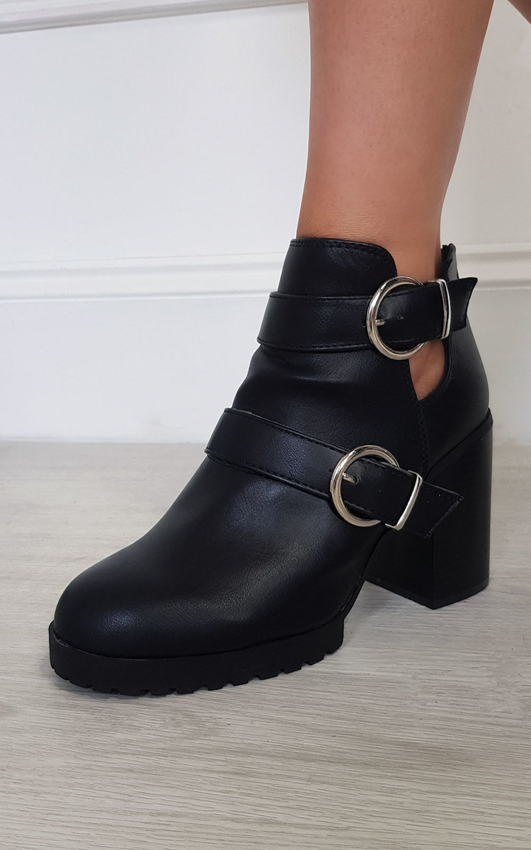 Tori Buckle Heeled Boots Thumbnail