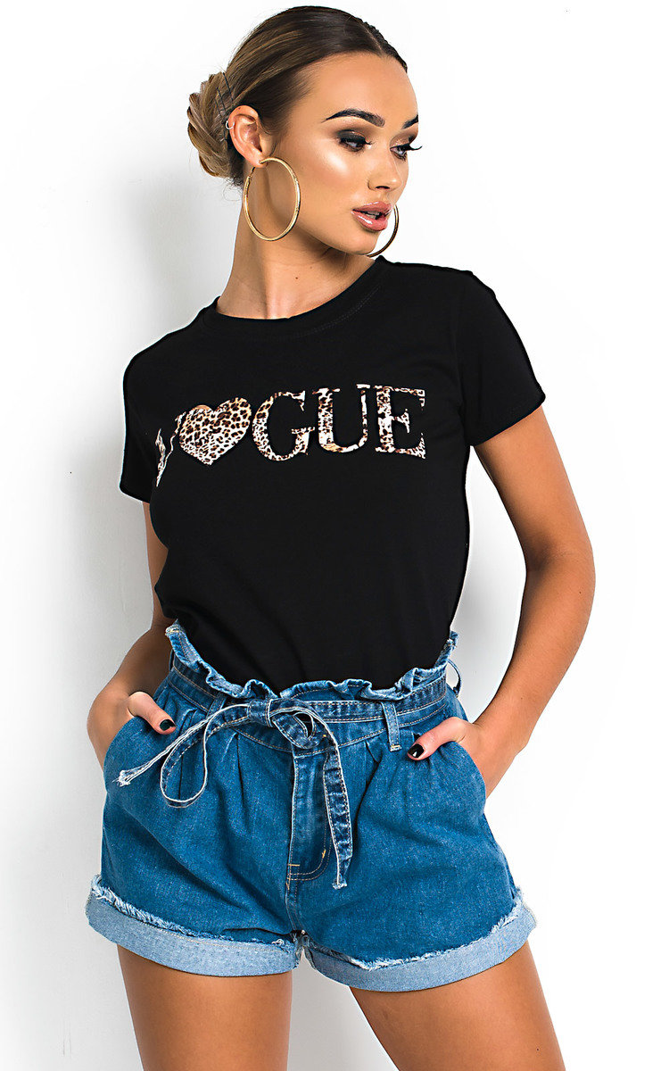 Trina Slogan Stretch T-shirt Trina Slogan Stretch T-shirt